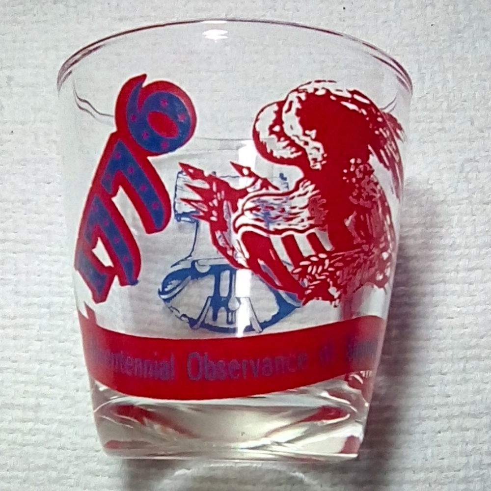 Vintage Sour Cream Glass, Bicentennial